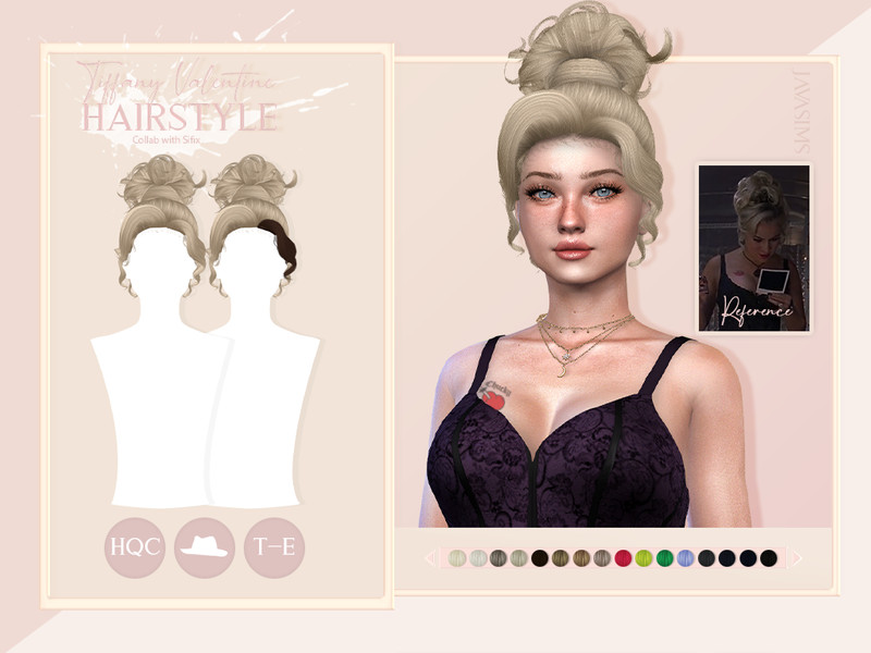 The Sims Resource - JavaSims- Tiffany Valentine (Hairstyle)