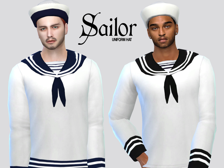 The Sims Resource - Sailor Uniform Hat