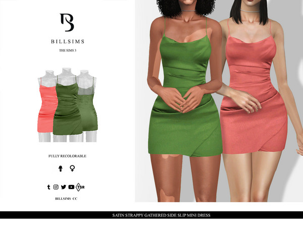 The Sims Resource - Strappy Front Mini Dress