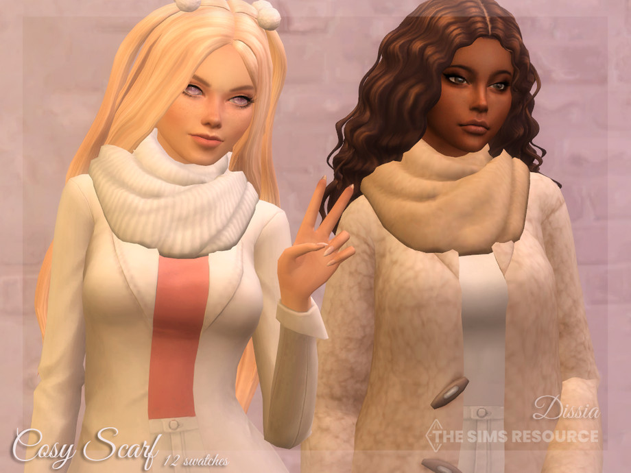 The Sims Resource - Cosy Scarf (Accessory)