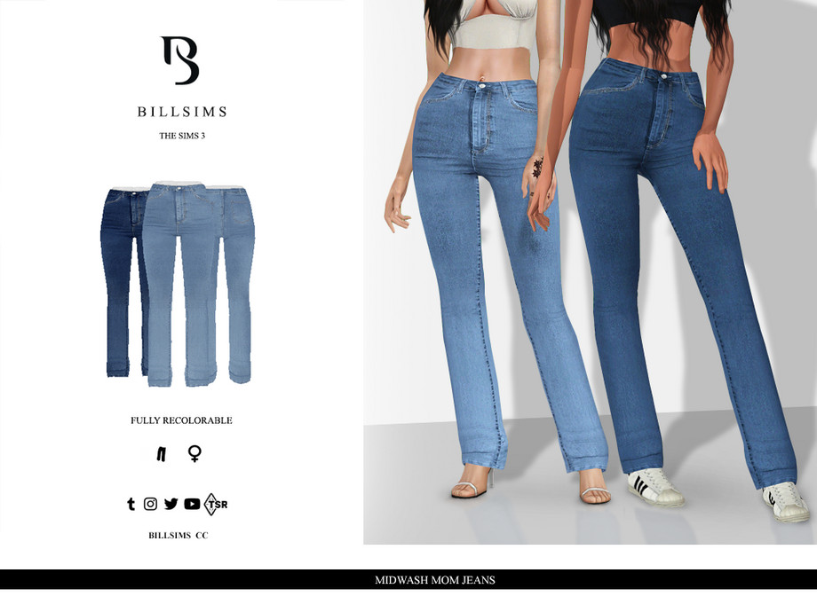 The Sims Resource - Midwash Mom Jeans