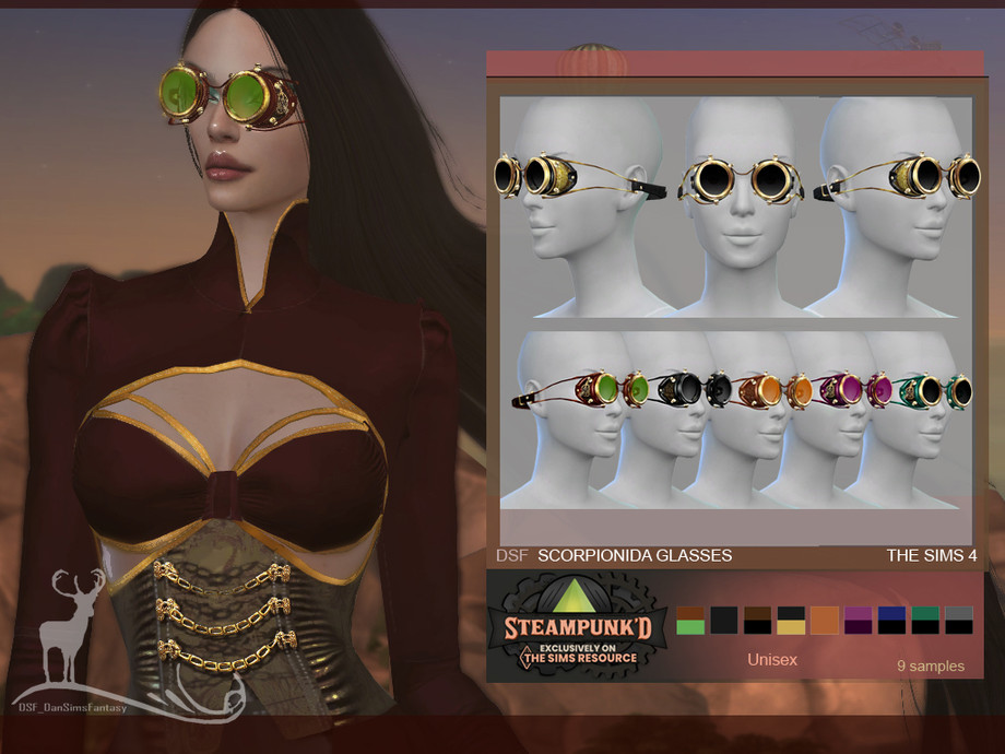 The Sims Resource - STEAMPUNKED SCORPIONIDA GLASSES
