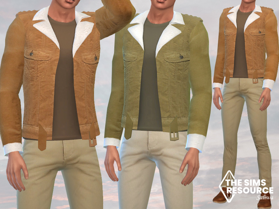 The Sims Resource Sherpa Winter Men Jackets