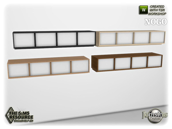 The Sims Resource - Nogo office wall shelf