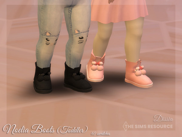 The Sims Resource - Jius-Toddler critter slippers 01
