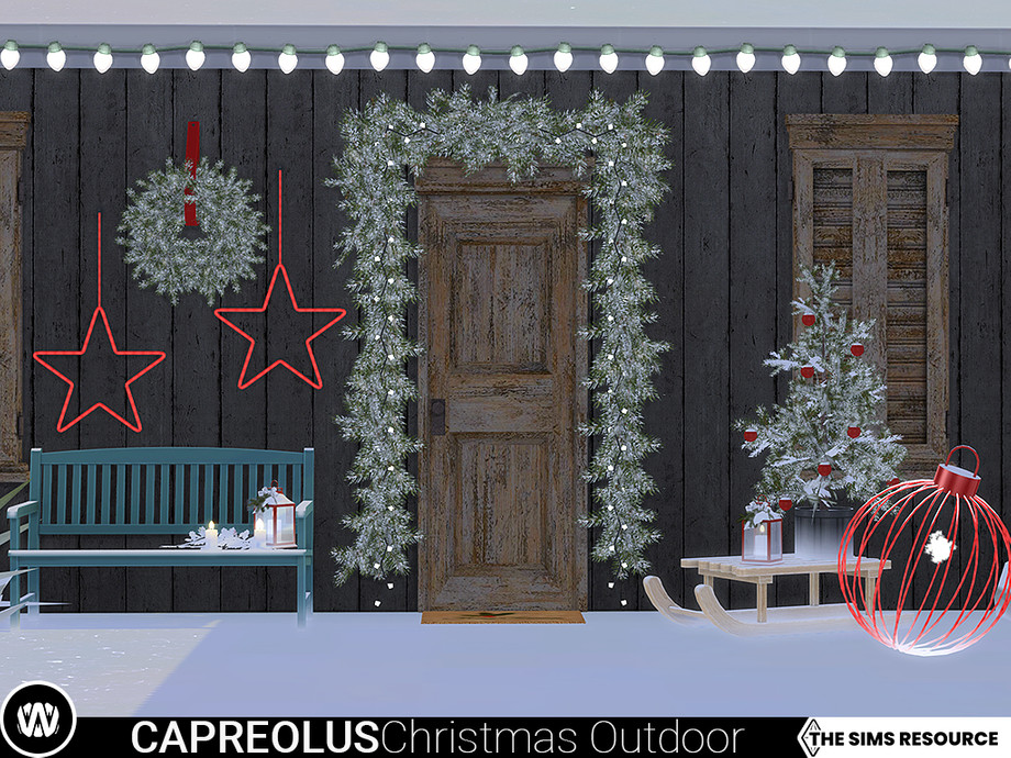 The Sims Resource - Capreolus Christmas Outdoor Decorations