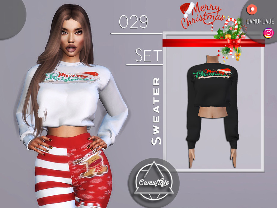 The Sims Resource - CHRISTMAS SET 029 - Sweater