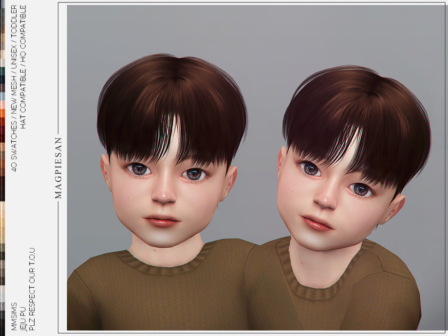 The Sims Resource - Jeju Hair for Toddler