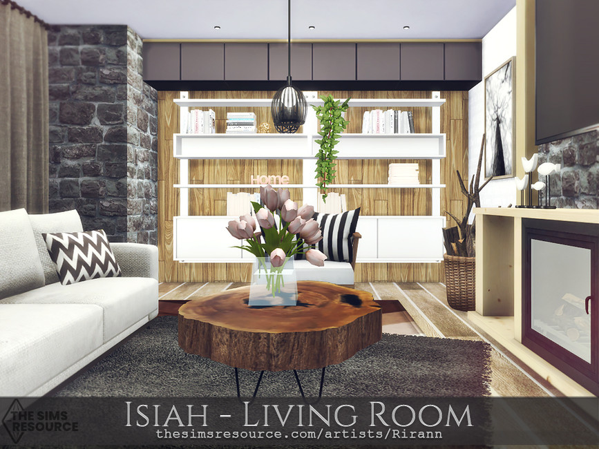 The Sims Resource - Isiah - Living Room - TSR CC Only