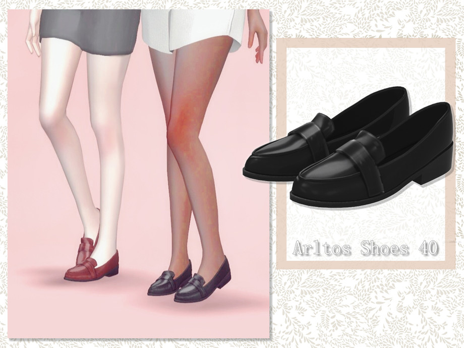 The Sims Resource - Uniform leather shoes / 40