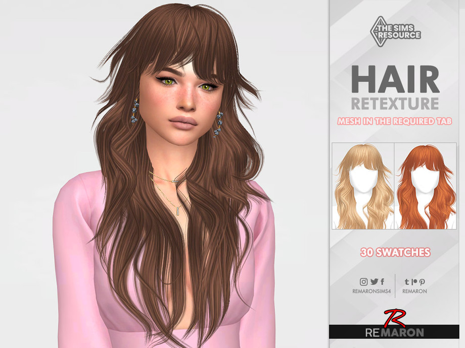 The Sims Resource - Mallen Hair Retexture Mesh Needed