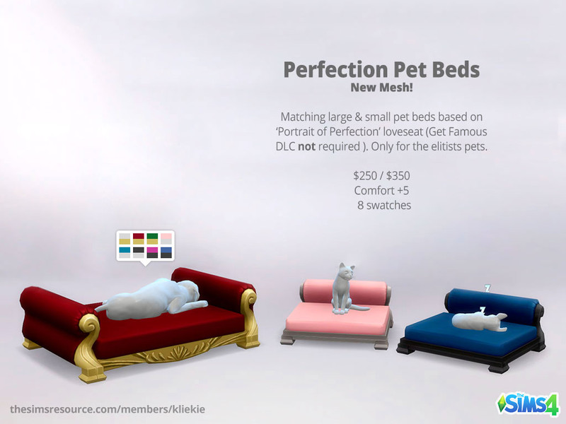 The Sims Resource - Perfection Pet Beds