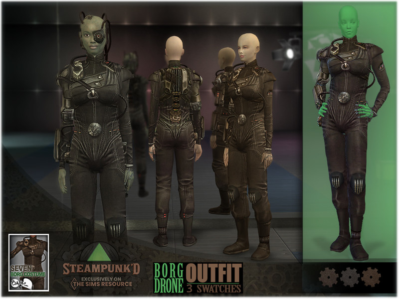 The Sims Resource - Steampunked - Seven- Borg's Outfit