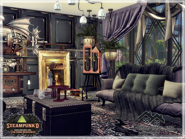 The Sims Resource Steampunked Kres Living Room Cc Only Tsr