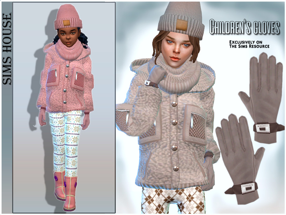 The Sims Resource - Children's gloves for a teddy jacket