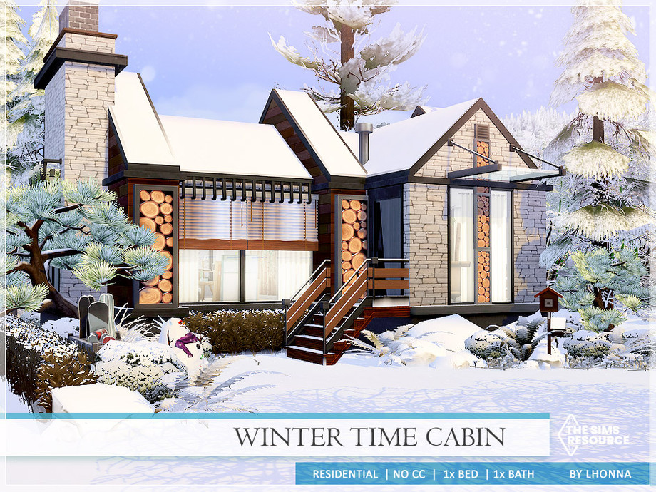 The Sims Resource - Winter Time Cabin /No CC/