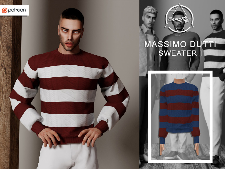 The Sims Resource - [PATREON] Massimo Dutti Collection - Sweater I