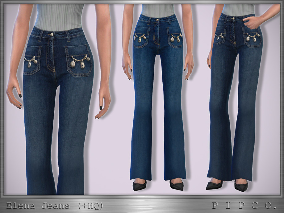The Sims Resource - Elena Jeans (Bootcut).