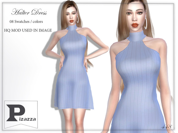 The Sims Resource - Halter Dress