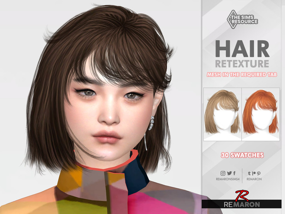 The Sims Resource - TO0410 Hair Retexture Mesh Needed