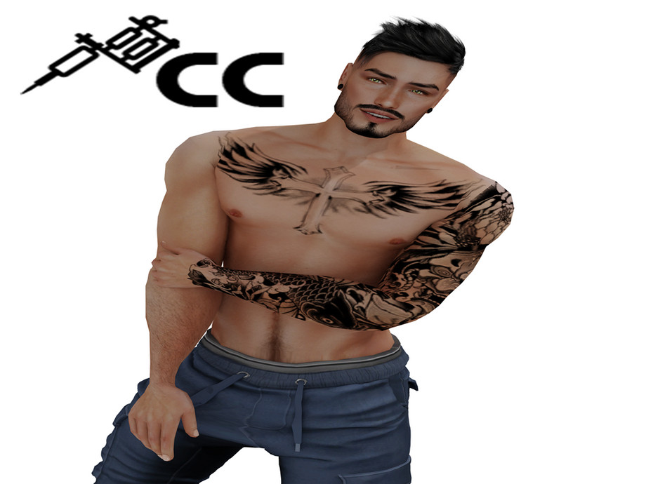 Annetts Sims 4 Welt Arm Tattoos for Men