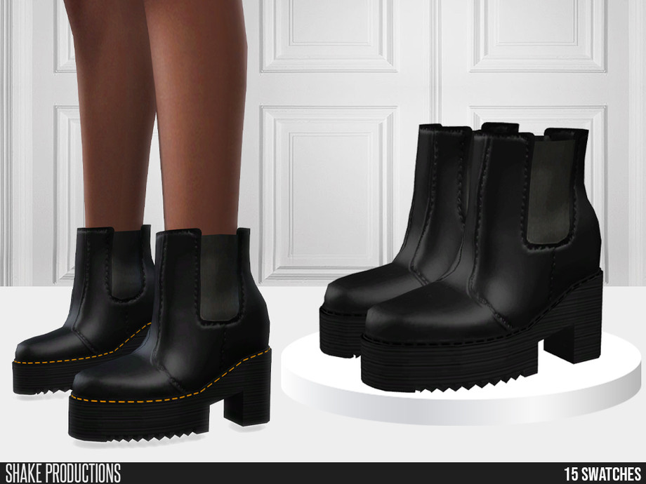The Sims Resource - 847 - Leather High Heel Boots