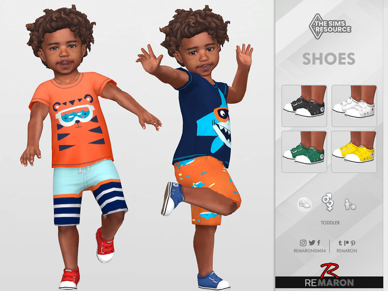 The Sims Resource - Converse Shoes 01 for Toddler