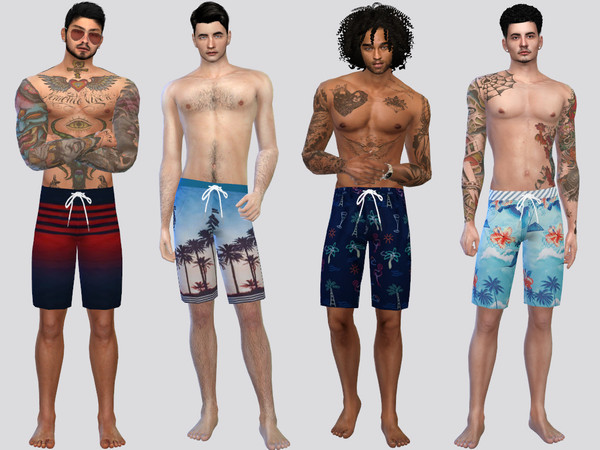 The Sims Resource - Summer Beach Shorts