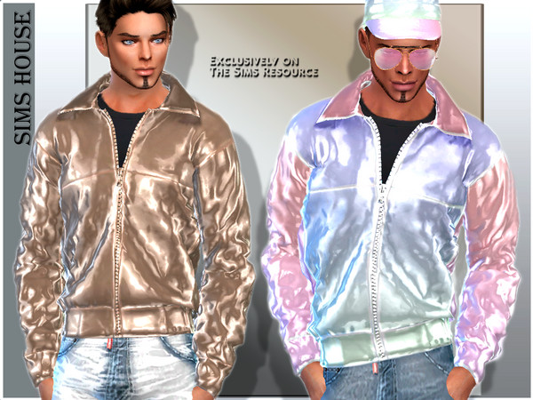 The Sims Resource - Men's Holographic Laser Jacket