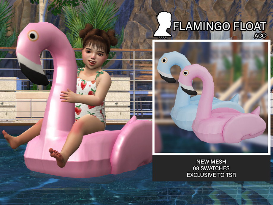 The Sims Resource - Flamingo Float (ACC)