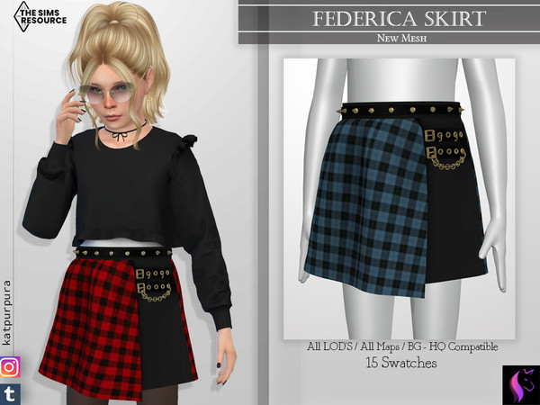 The Sims Resource - Federica Skirt