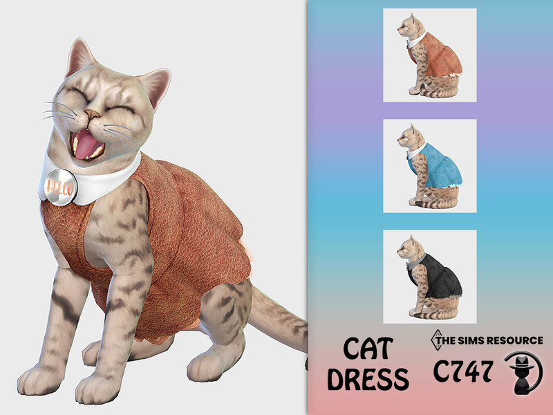 The Sims Resource - Cat Dress C747