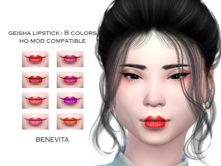 The Sims Resource - Geisha Lipstick [HQ]