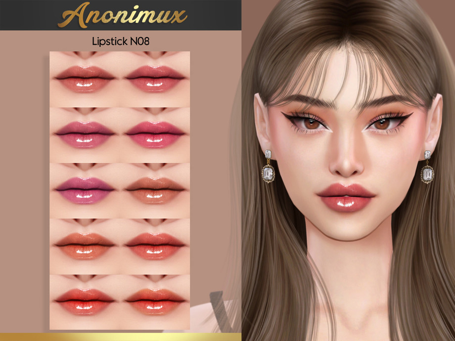 The Sims Resource - Lipstick N08
