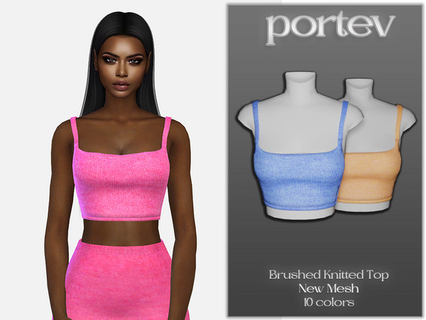 The Sims Resource - Brush Knitted Top