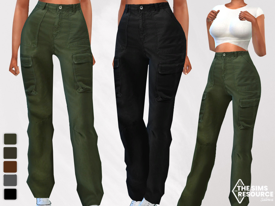 The Sims Resource - New Style Female Cargo Pants
