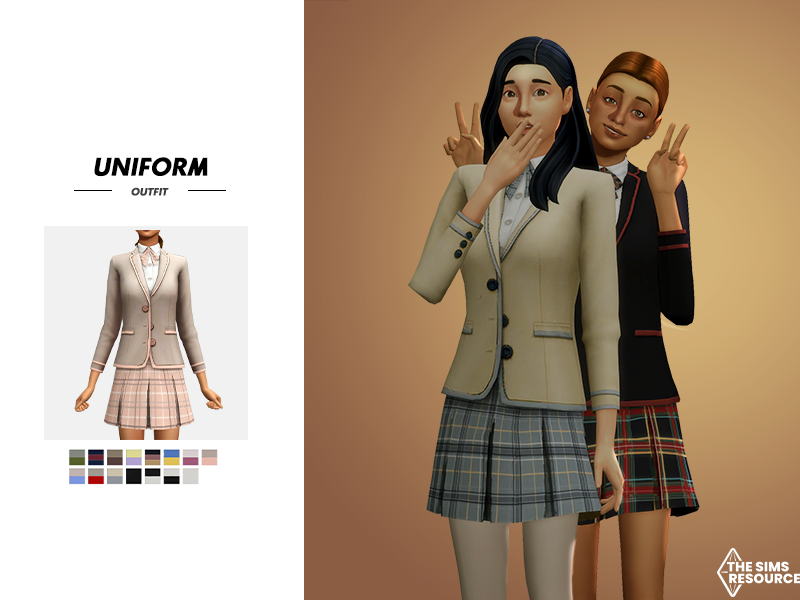 The Sims Resource - Uniform Outfit
