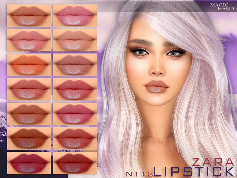 The Sims Resource - Zara Lipstick N112