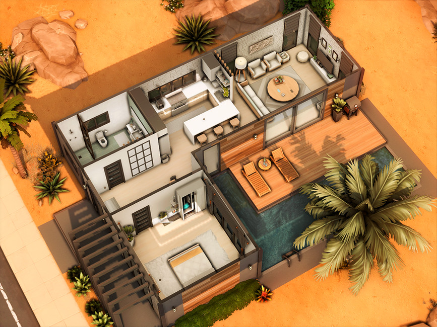 The Sims Resource - Ember Hill (NO CC)