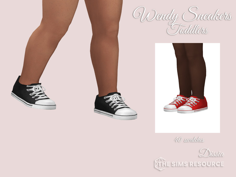The Sims Resource - Wendy Sneakers v1 Toddlers