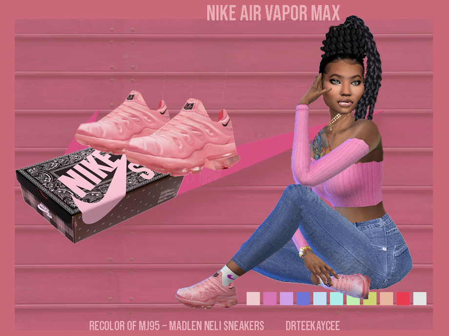 The Sims Resource - Nike Air Vapor Max ~ Recolor of Madlen Neli Sneaker