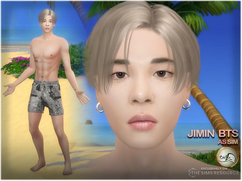 The Sims Resource - SIM Jimin BTS (inspiration)