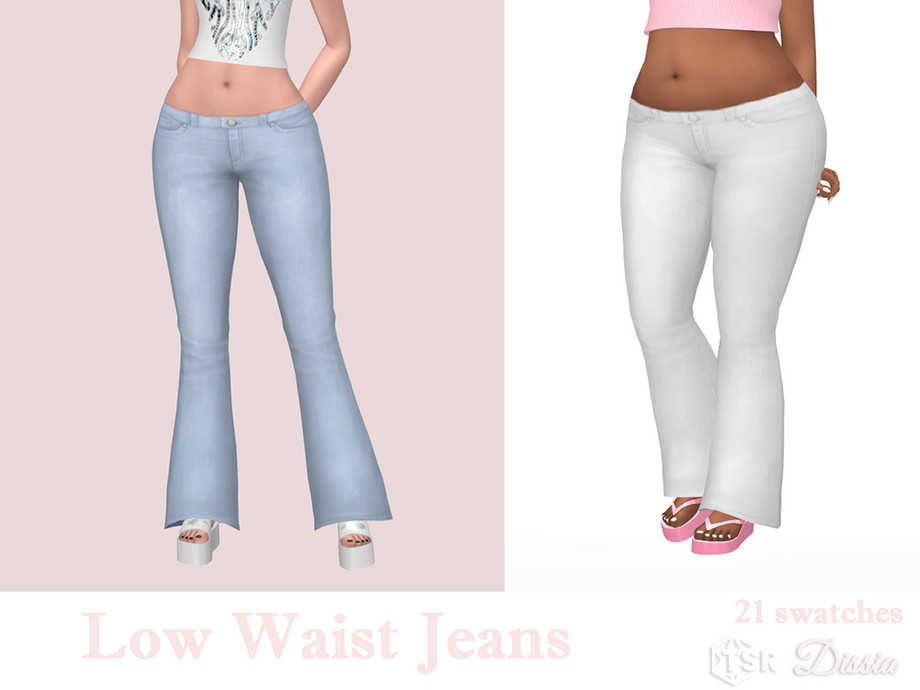 The Sims Resource - Low Waist Jeans