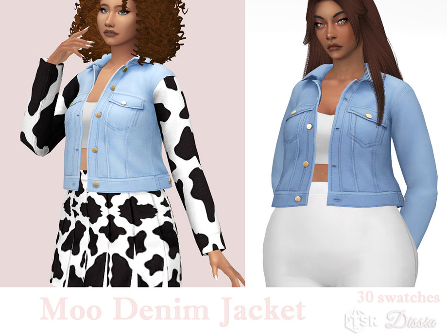 The Sims Resource - Moo Denim Jacket