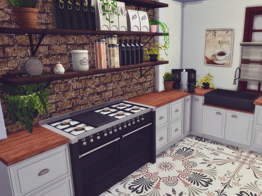 The Sims Resource - Red Queen Kitchen | Only TSR CC
