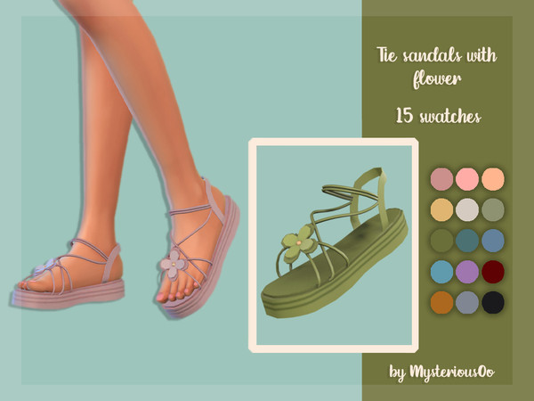 The Sims Resource - High-sole leather sandals