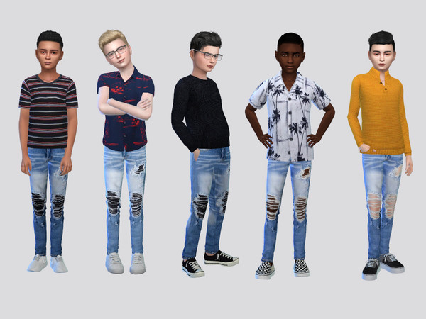 The Sims Resource - Philmer Rugged Jeans Boys