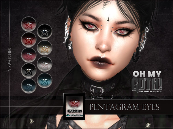 The Sims Resource - Oh My Goth - Pentagram Eyes