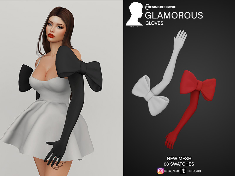 The Sims Resource - Glamorous (Gloves)