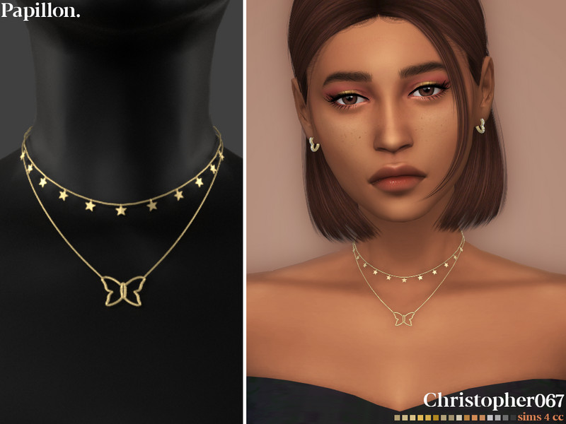 The Sims Resource - Papillon Necklace